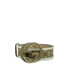 Gucci Monogram Canvas Interlocking GG Belt