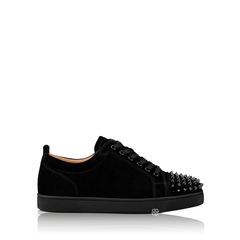 Christian Louboutin	Men Louis Junior Spike in All Black Suede