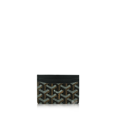 Goyard Saint Sulpice Card Holder Monogram Chevron Multicolor Black