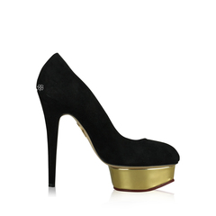 Charlotte Olympia Black Dolly Suede