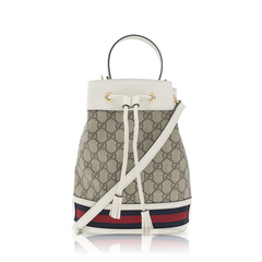 Gucci	GG Ophidia Bucket Bag Supreme Beige/White 