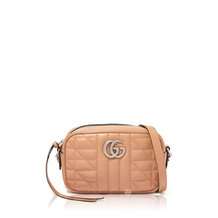 Gucci	Marmont Mini Camera Bag Matelasse Rose Beige