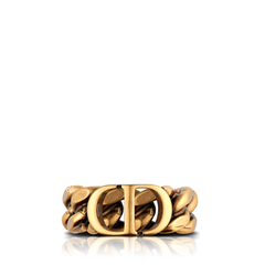 Christian Dior	Danseuse Logo Ring in Rustic Gold