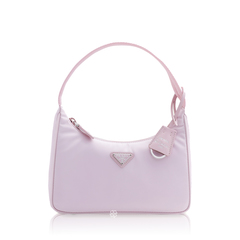 Prada	Mini Re-Edition 2000 Top Handle Bag in Alabaster Pink Re-Nylon