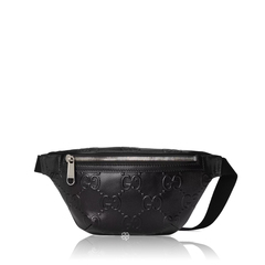 Gucci	GG Embossed Belt Bag Black 