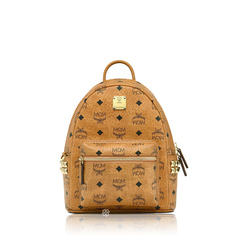 MCM	Stark Bebe Boo Side Studs Backpack Cognac