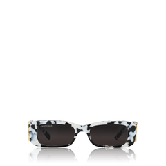 Balenciaga	Dynasty BB Rectangle Sunglasses White/Black