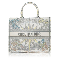 Christian Dior	Book Tote Large Reve D'Infini Embroidery White Multi