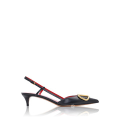 Valentino	Vlogo Slingback Pumps 40mm in Black