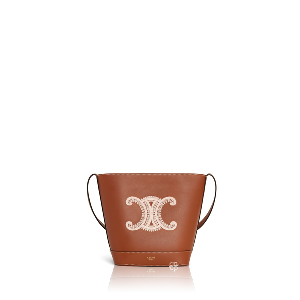 Small Bucket CUIR TRIOMPHE in Triomphe Canvas and calfskin