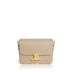 Celine Clutch On Strap Tabou Calfskin Tan GHW