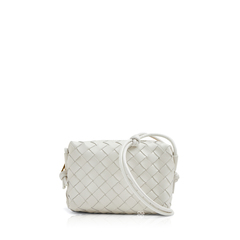 Bottega Veneta	Mini Loop Camera Bag in White