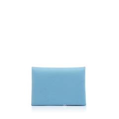 Hermes	Calvi Duo Compact Card Holder Celeste