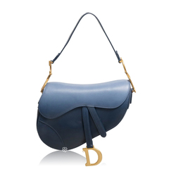 Christian Dior	Medium Saddle Bag in Gradient Blue GHW