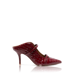 MALONE SOULIERS 	Maureen 70mm Embossed Leather Wine