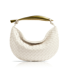 Bottega Veneta	Small Classic Sardine Bag in Chalk White GHW