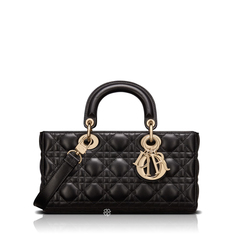 Christian Dior	Medium Lady D-Joy Djoy Bag in Black 