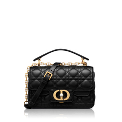 Christian Dior	Small Jolie Top Handle Bag Cannage Calfskin Black