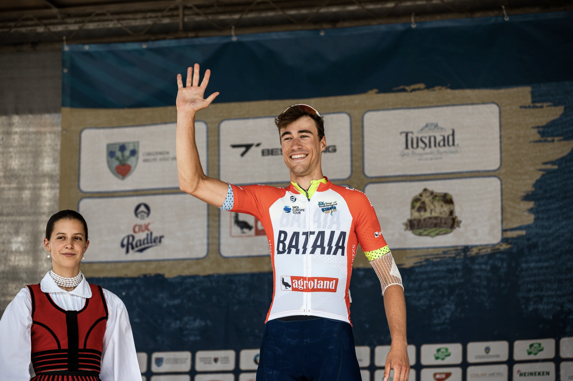 Gilles op het podium