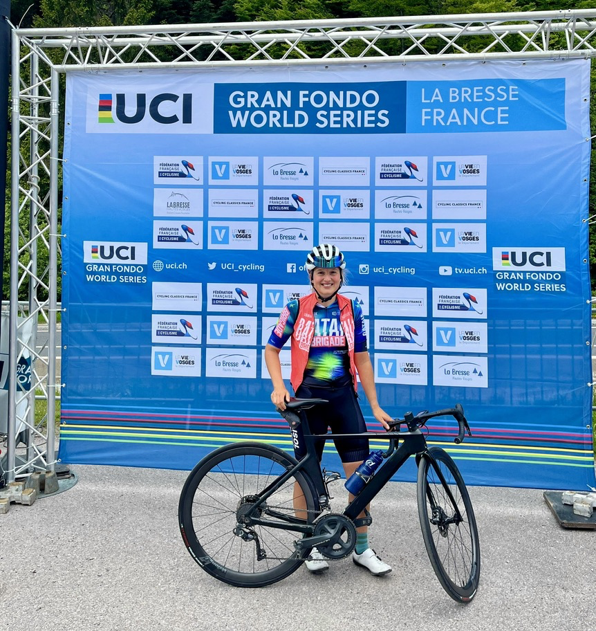 Magalie op de Gran Fondo World Series
