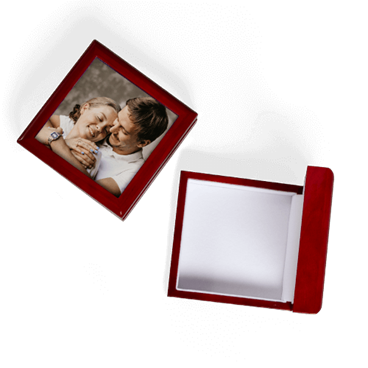 Coffret en bois avec photo