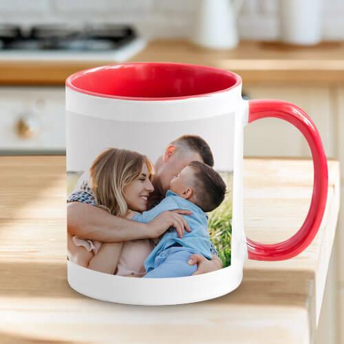 Mug Classic white with red interior