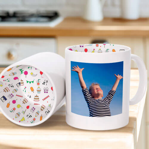 Custom Printed Colour mug For Birthday