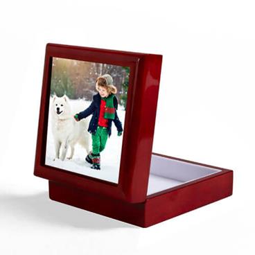 Coffret en bois avec photo