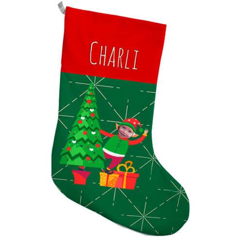 Chaussettes Noël personnalisées, chaussettes noel elf, cadeau noël