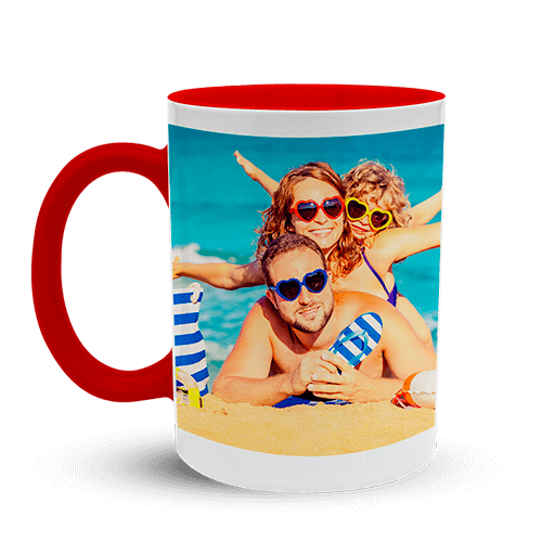 Mug Classic white with red interior