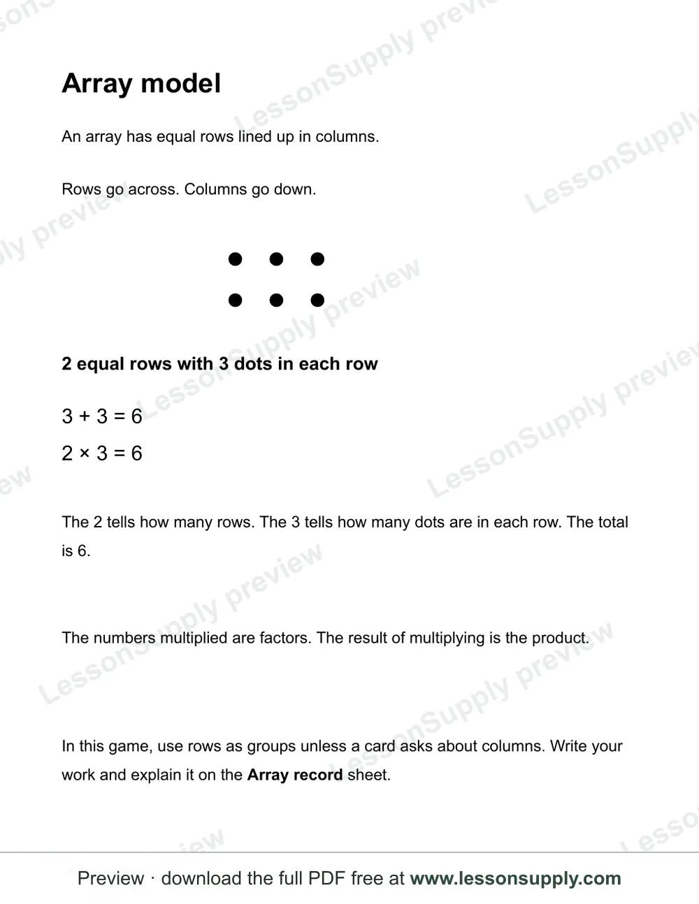 Array builders, preview page 1
