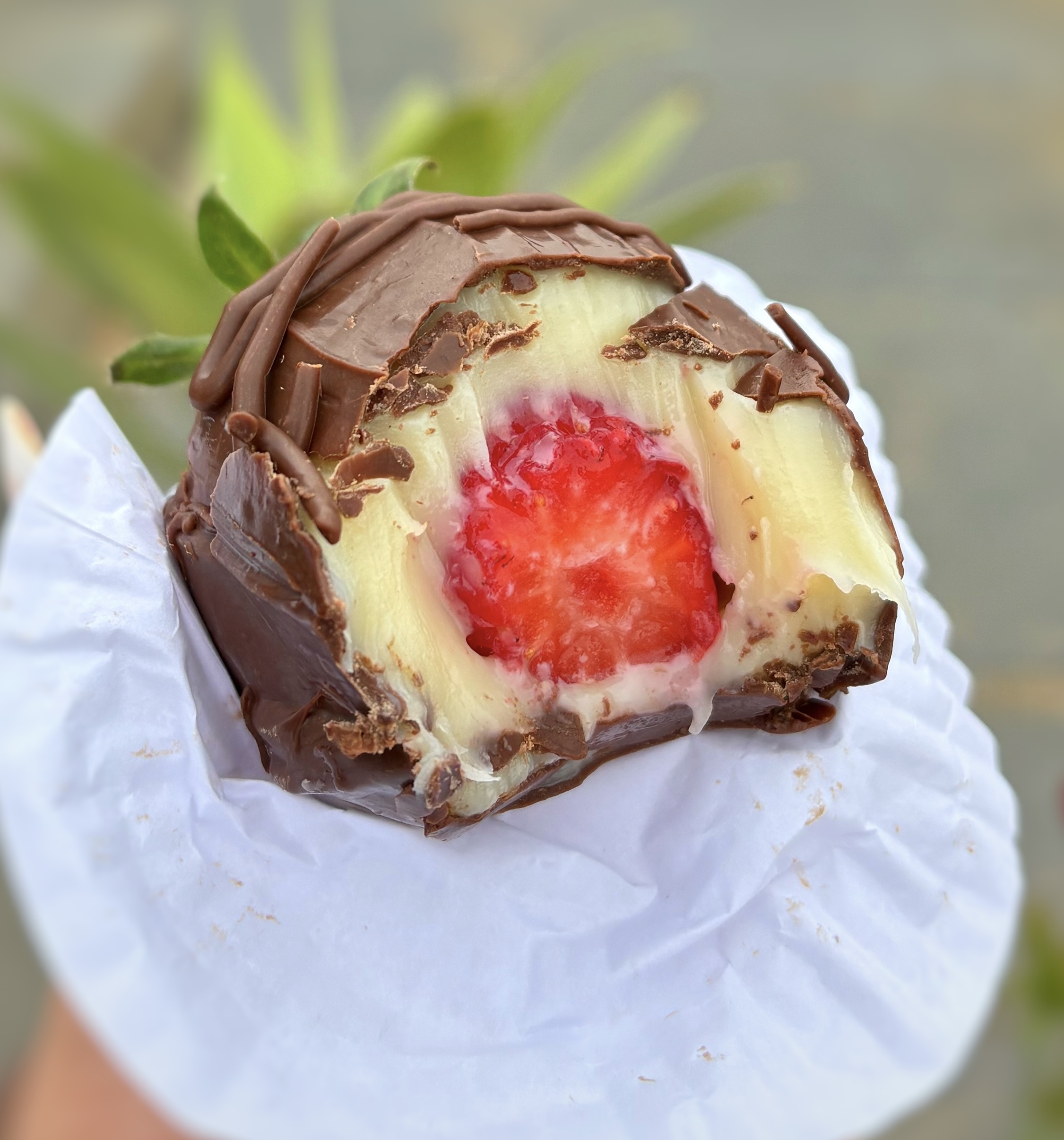 Bombom de morango 