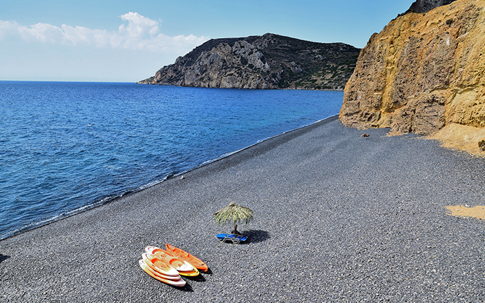 Mavra Volia Beach in Chios