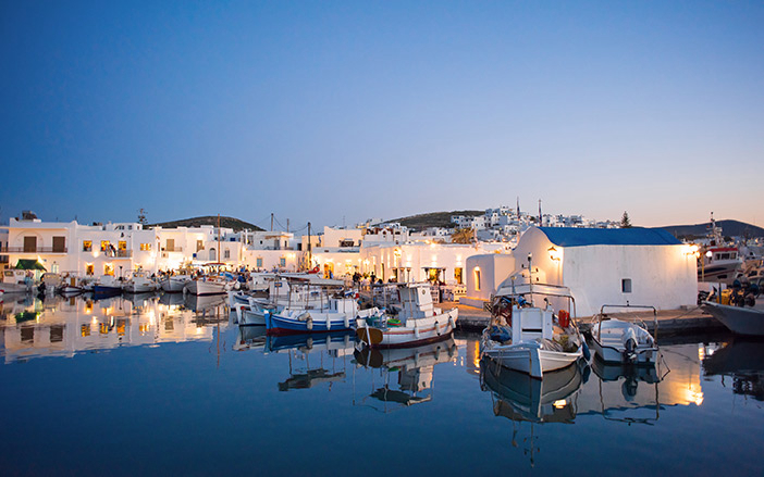 Port in Paros