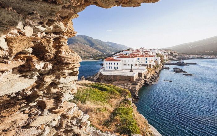 Chora of Andros island