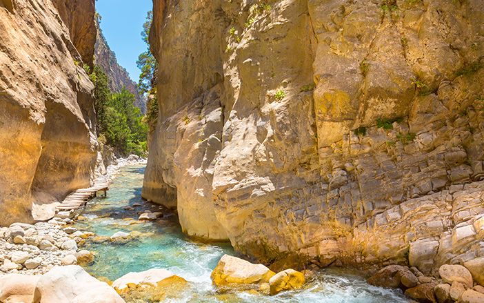 The famous gorge of Samaria in Chania