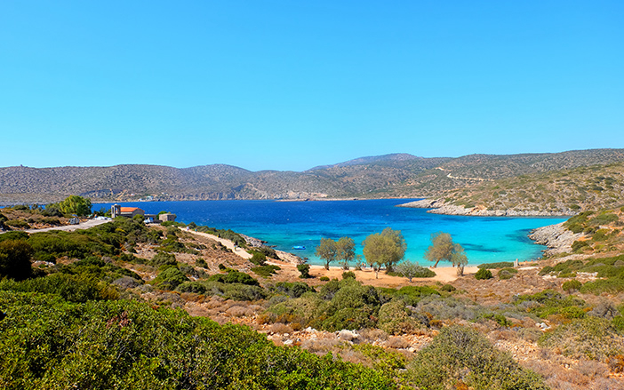 The Agia Dynami beach in Chios