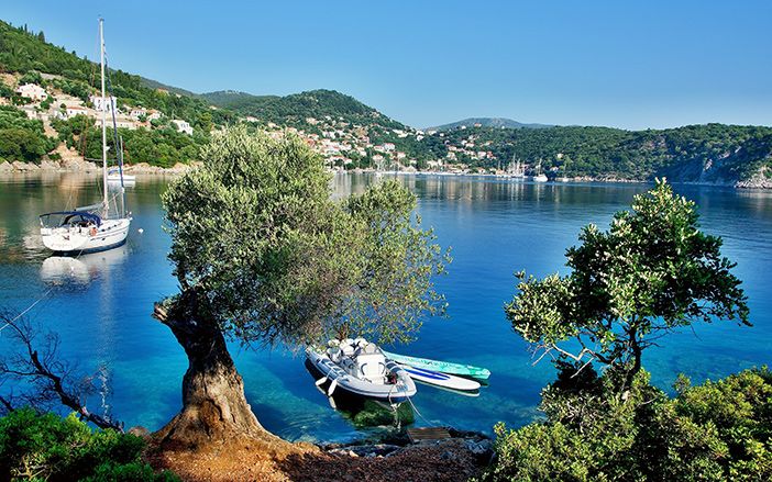 Crystal waters in Ithaki island