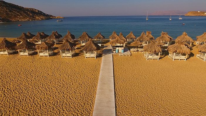 Sandy beaches in Ios Island