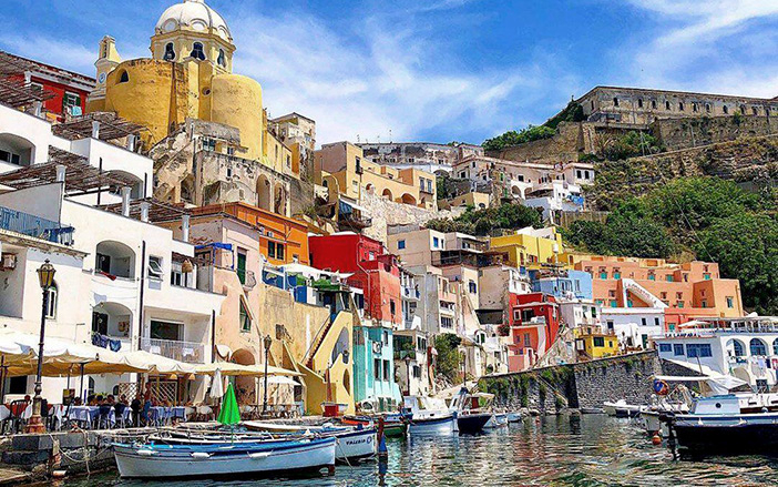 The colourful Procida in Italy
