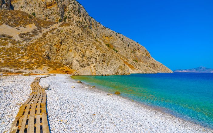 The Nanou beach in Symi island