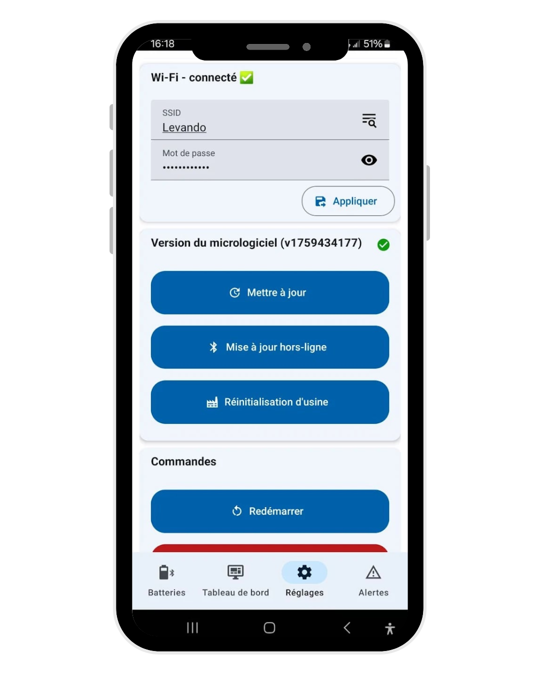 Application mobile - Automatic online updates