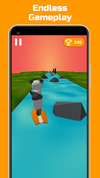 Panda Surfer menu and reward preview