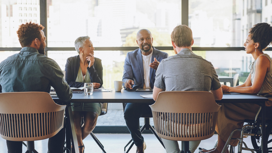Lawyers Having Discussion