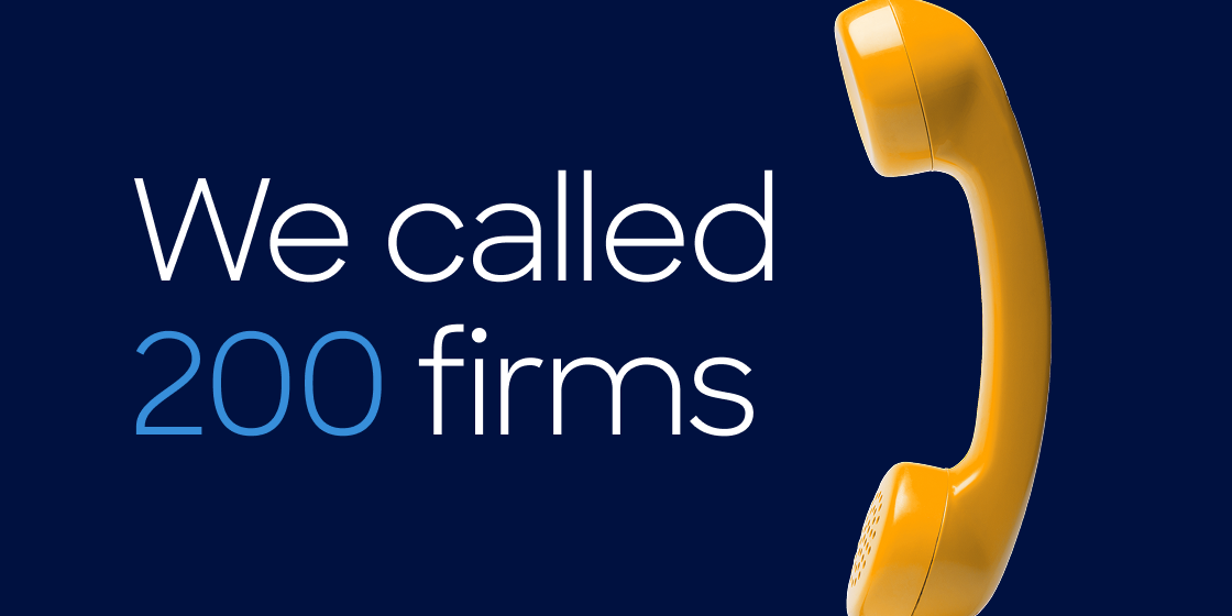We called 200 firms