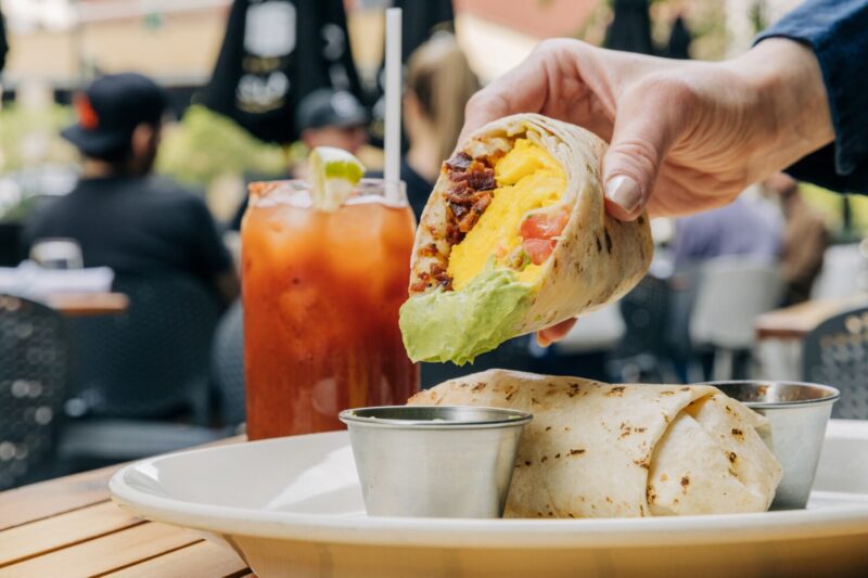 Breakfast Burrito and Bloody Mary at Hub 51