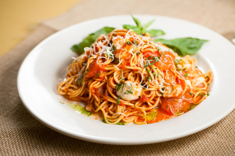 Angel Hair Pomodoro pasta dish at Antico Posto