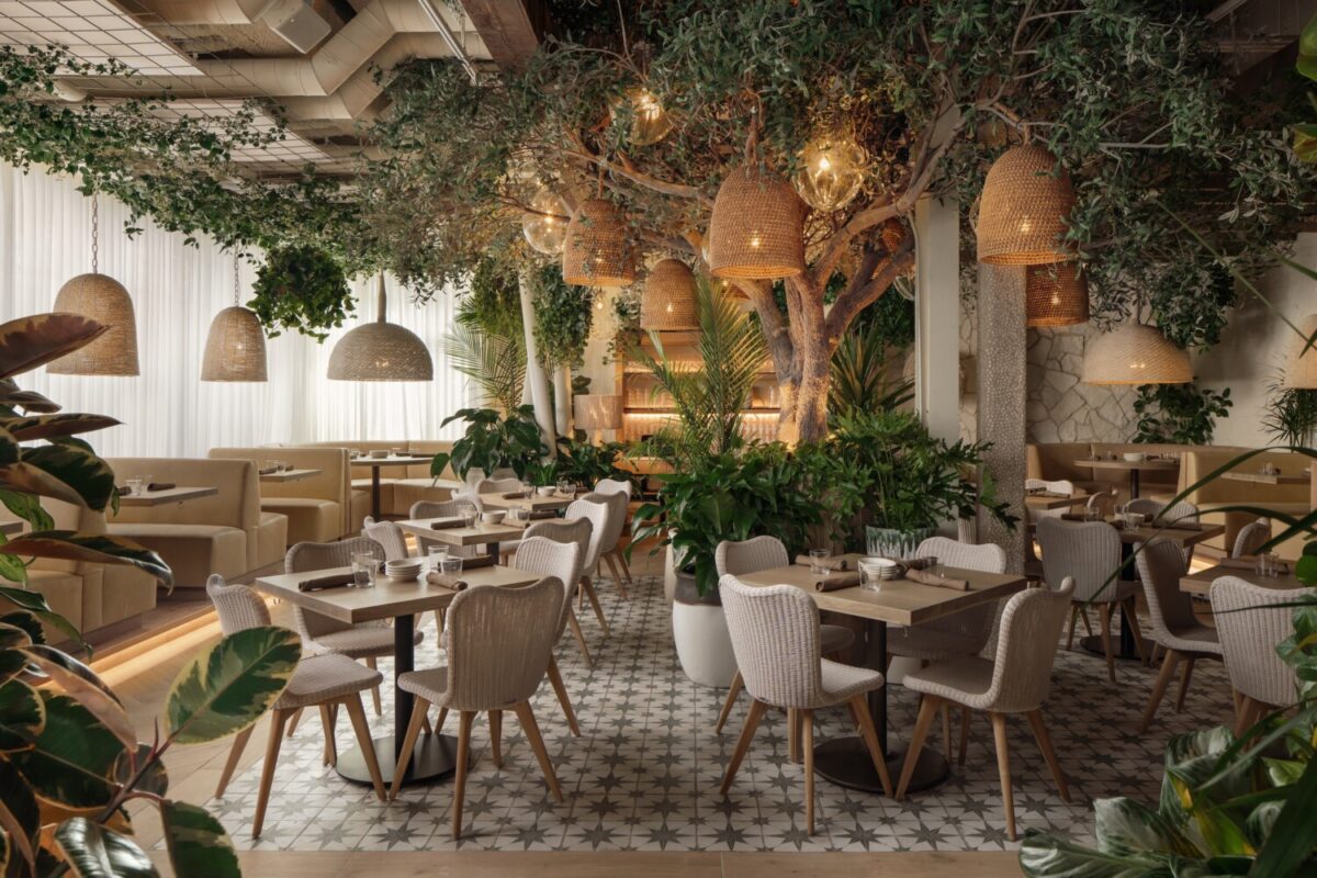 The dining room at Ema Austin