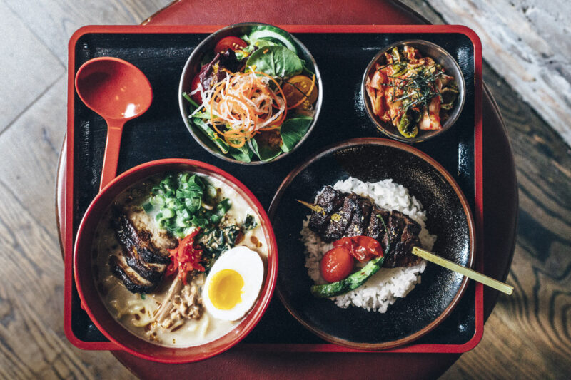 Express Lunch platter at Ramen-San