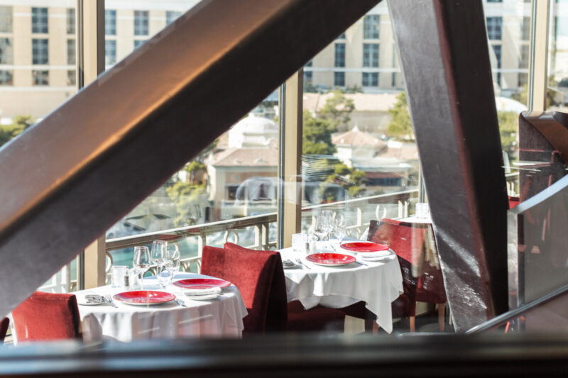 Dining room at Eiffel Tower Restaurant